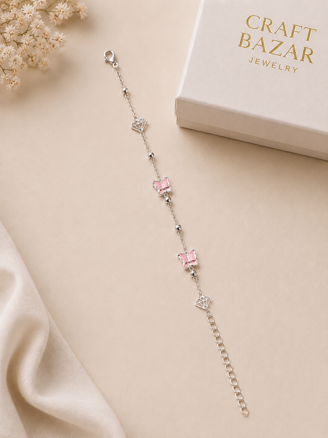 Butterfly Hand Bracelet