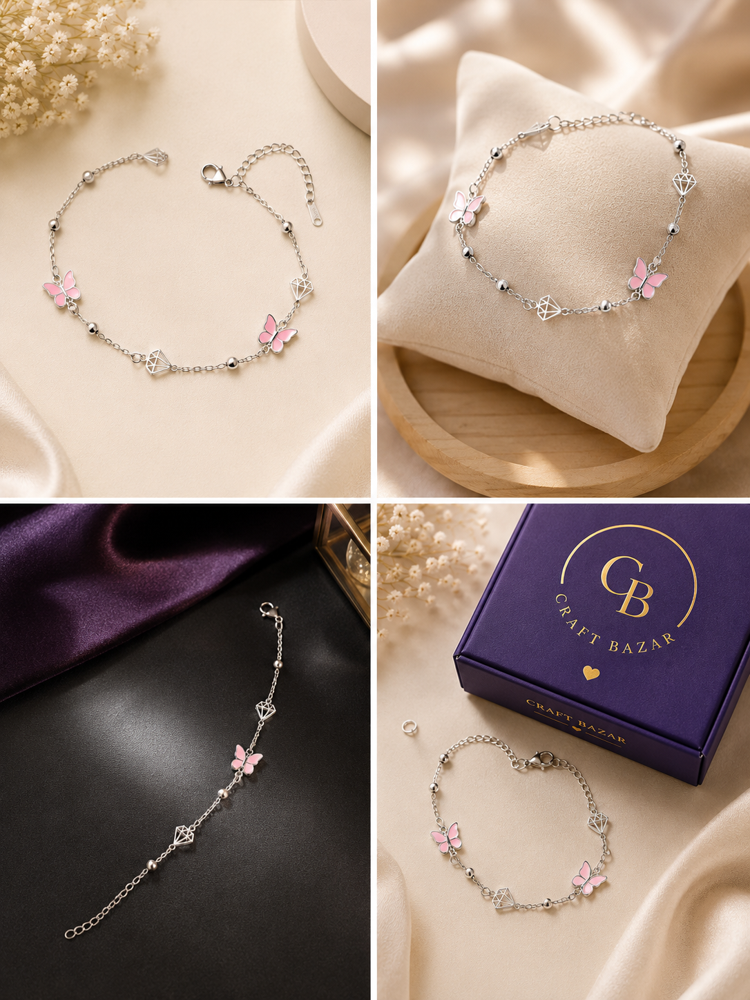 Butterfly Hand Bracelet