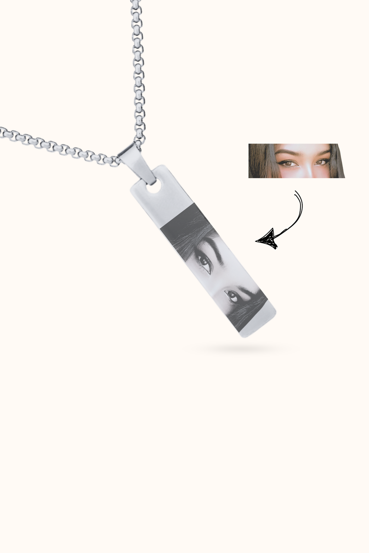 Eye Photo Necklace
