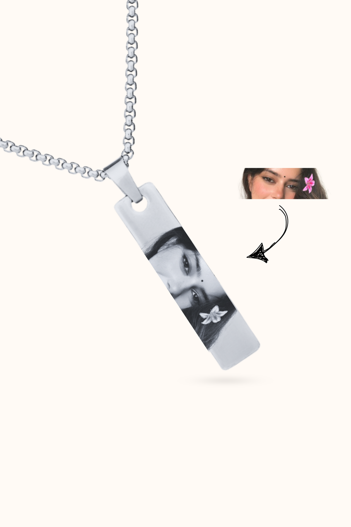 Eye Photo Necklace