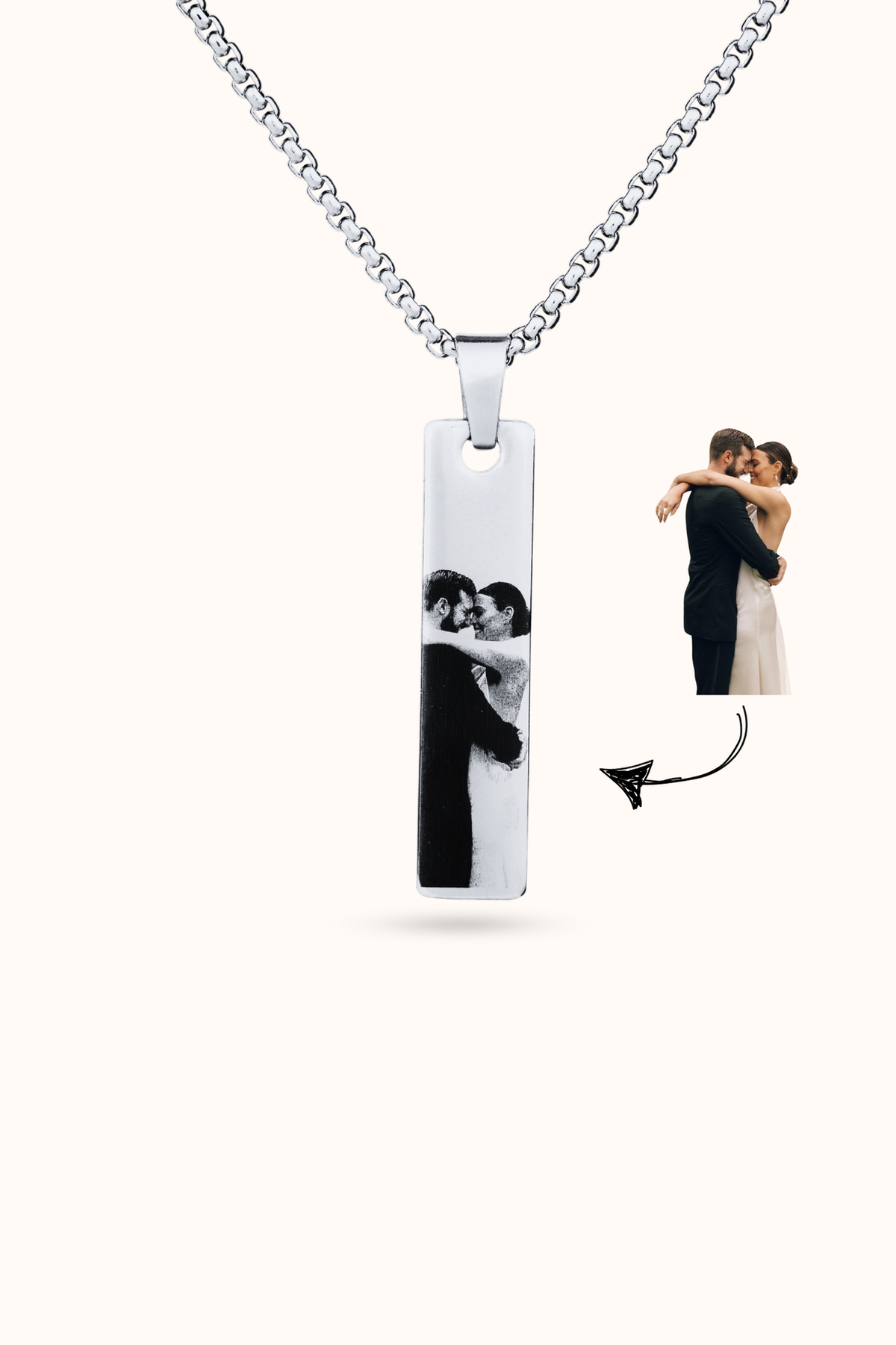 Eye Photo Necklace