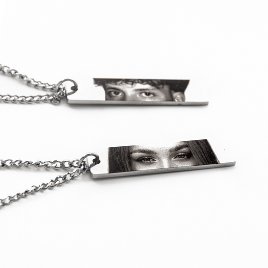 Both Side Eye Photo Necklace