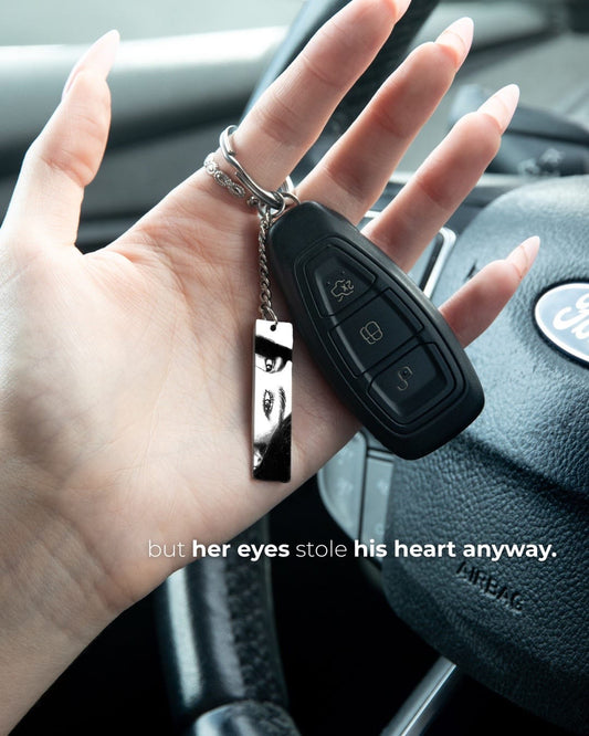 Eye Photo Key Chain